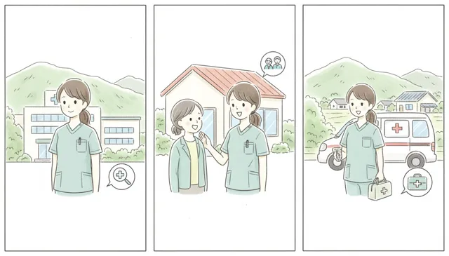 地域の医療現場を知る - 3つの主な職場とその特徴